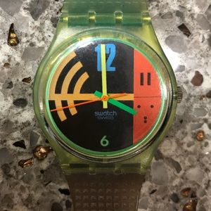 Vintage Swatch Watch Hang Twelve 1989
